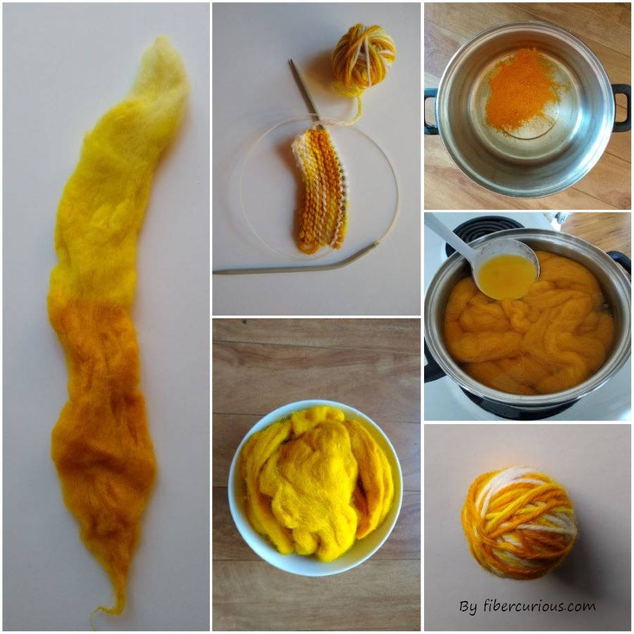 dye shirt with turmeric